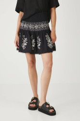 Sukně Medicine černá barva, mini, áčková