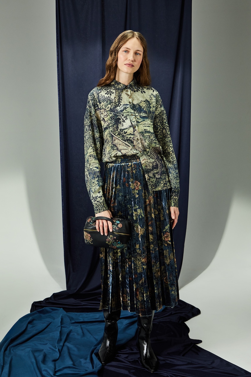 Sukně Medicine tyrkysová barva