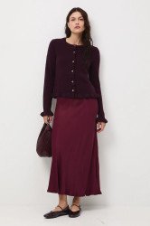 Sukně Medicine vínová barva