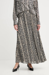 Sukně MICHAEL Michael Kors béžová barva, maxi, áčková, MT570J5ABE