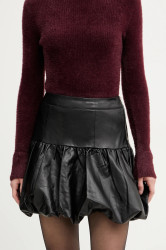 Sukně Morgan černá barva, mini, áčková, JED