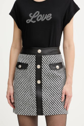 Sukně Morgan černá barva, mini, JEGGO