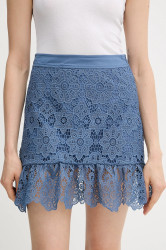 Sukně Morgan JCIVI modrá barva, mini, pouzdrová, JCIVI