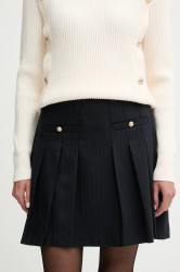 Sukně Morgan tmavomodrá barva, mini, áčková, JLOUI.F