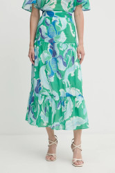 Sukně Morgan zelená barva, maxi, áčková, JFLIX.F