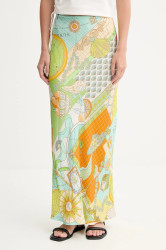 Sukně Never Fully Dressed Dorris modrá barva, maxi, NFDSK712