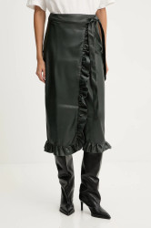 Sukně Never Fully Dressed zelená barva, midi, NFDSK749