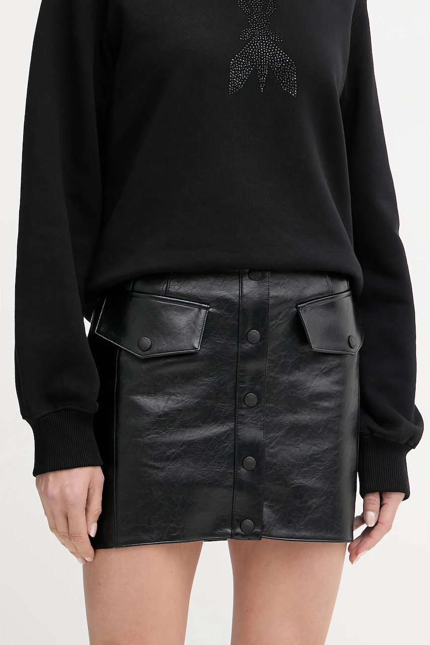 Sukně Patrizia Pepe černá barva, mini, pouzdrová, 8G0488 E070