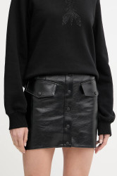 Sukně Patrizia Pepe černá barva, mini, pouzdrová, 8G0488 E070