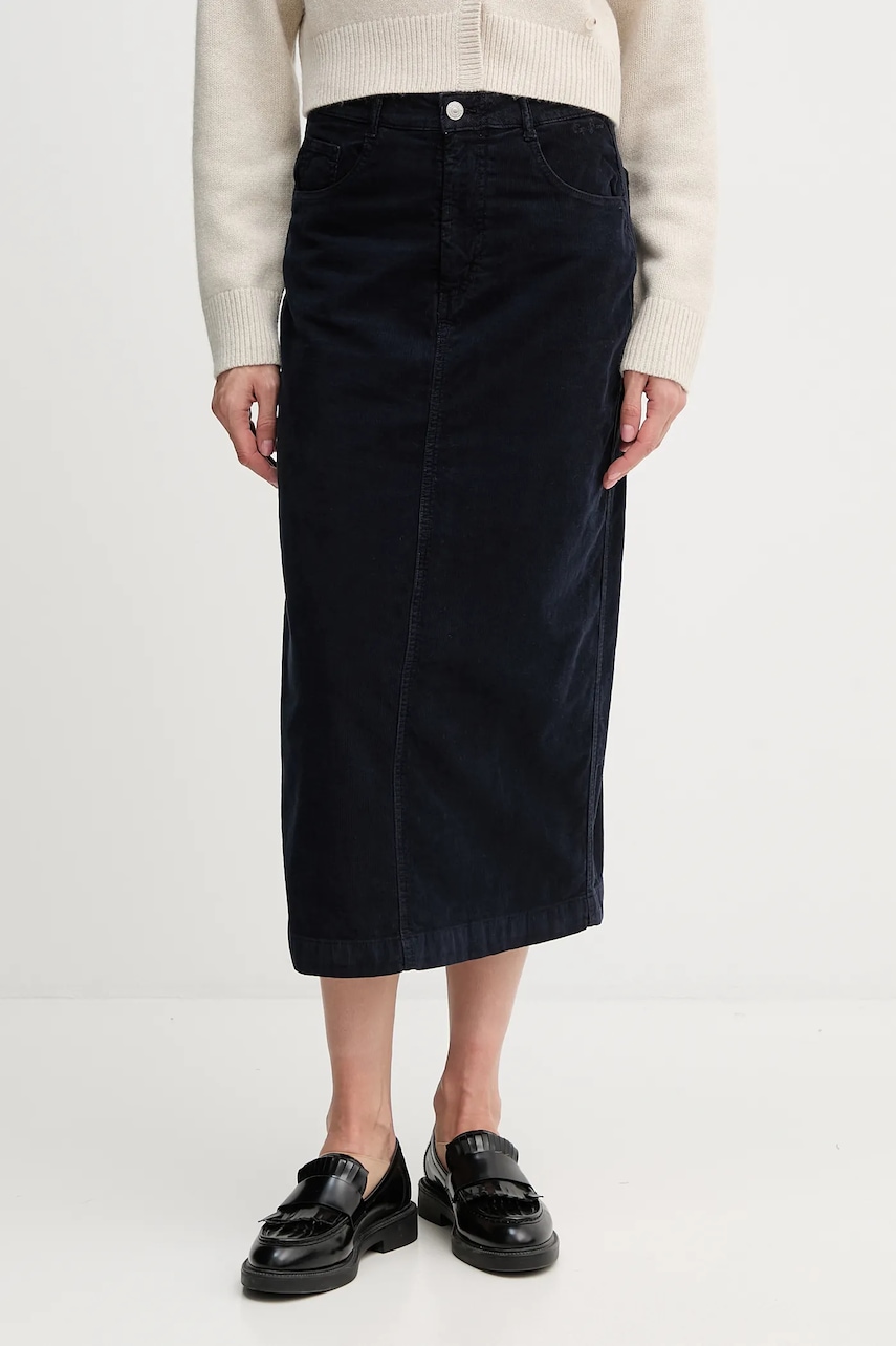 Sukně Pepe Jeans tmavomodrá barva, midi, PL9011885