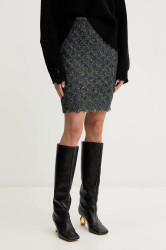 Sukně Pinko tmavomodrá barva, mini, 105970 A2YB