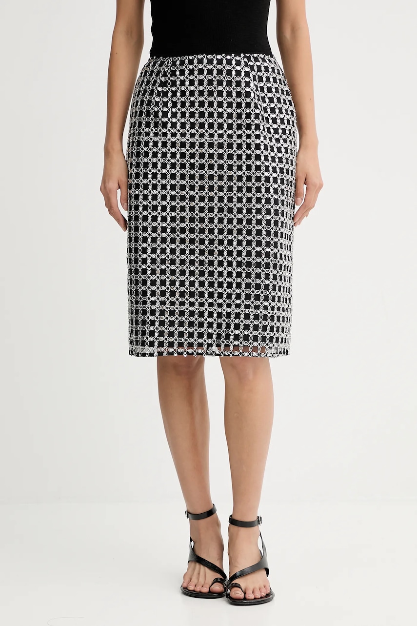 Sukně Rotate černá barva, 115453100