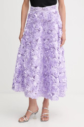 Sukně Rotate fialová barva, maxi, áčková, 1150251657