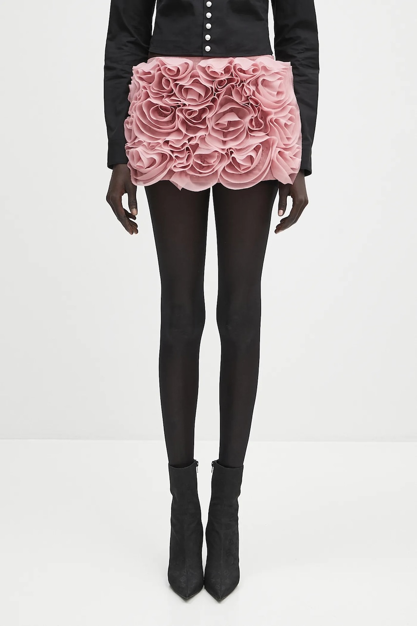 Sukně s příměsí vlny AMBUSH Rose Skirt