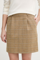 Sukně s příměsí vlny Barbour Petunia