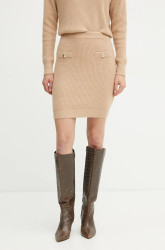 Sukně s příměsí vlny Guess ZYLEE