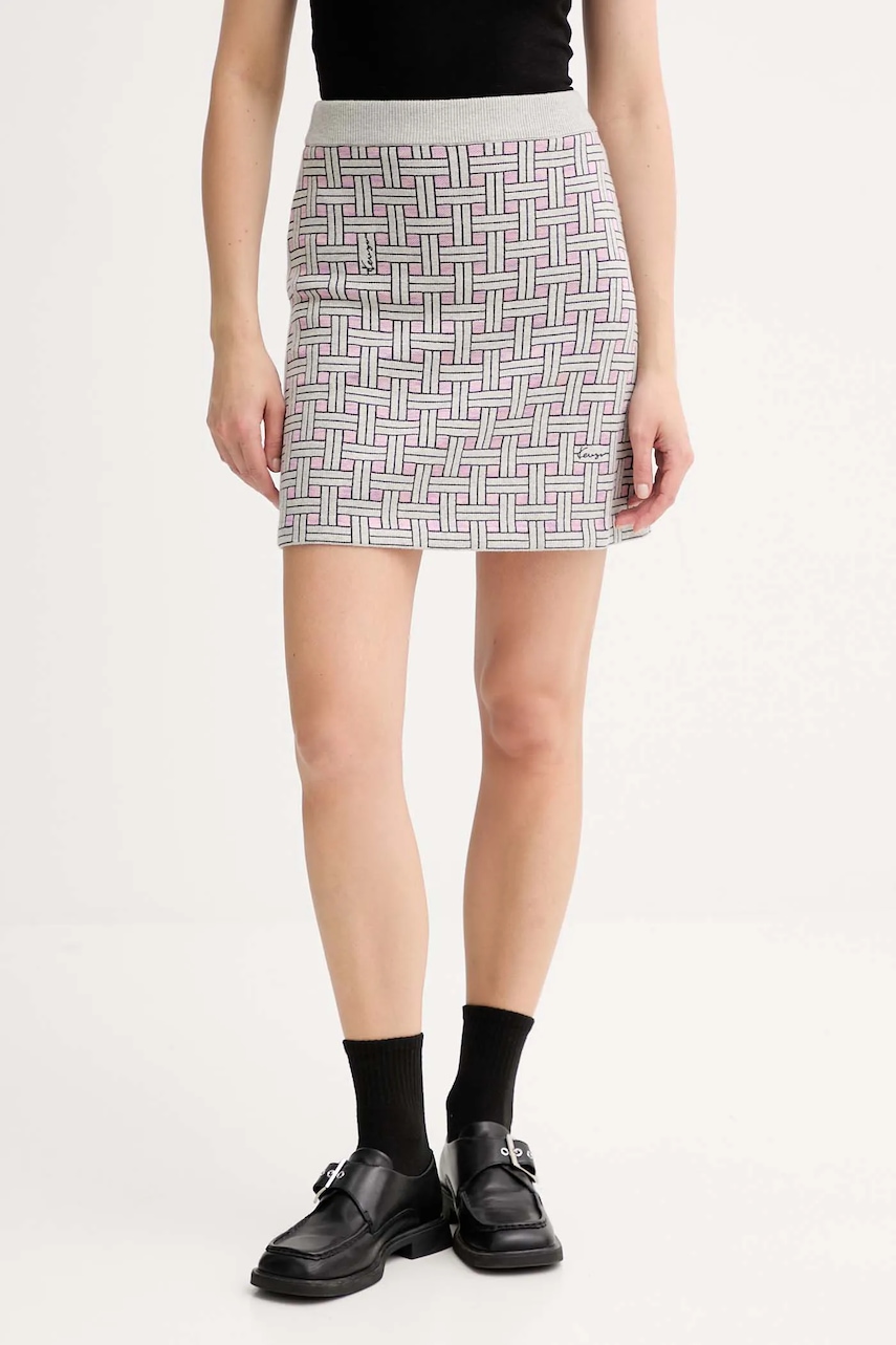 Sukně s příměsí vlny Kenzo