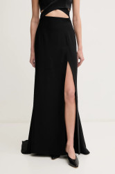 Sukně Sandro Ferrone černá barva, midi, áčková, S23XBEBATMAN