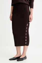 Sukně Sessun hnědá barva, 25106008