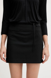 Sukně Sisley černá barva, mini, 45QHL002V