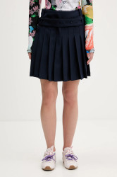 Sukně Stine Goya tmavomodrá barva, mini, áčková, SG-AW25-SK019-2435