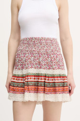 Sukně Superdry růžová barva, mini, áčková, W7210348A-F4C