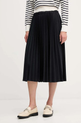 Sukně Tommy Hilfiger tmavomodrá barva, midi, áčková, WW0WW48258