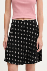 Sukně Tommy Jeans černá barva, mini, áčková, DW0DW20981