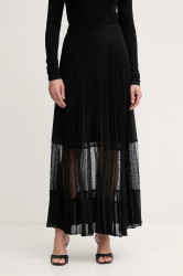 Sukně Twinset černá barva, maxi, áčková, 252TP2642