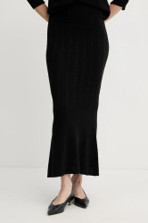 Sukně Twinset černá barva, maxi, pouzdrová, 252TP3322