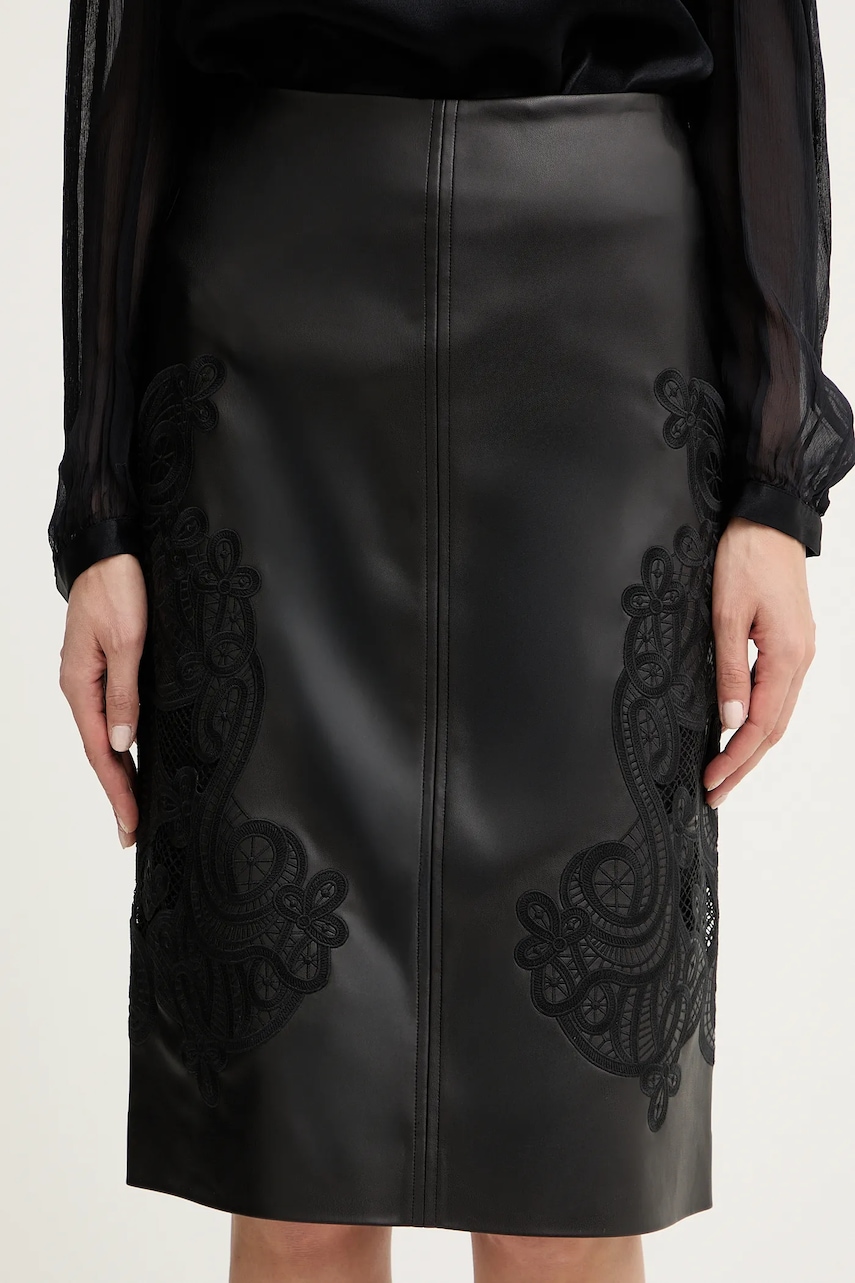 Sukně Twinset černá barva, midi, 252TT2011