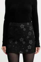 Sukně Twinset černá barva, mini, 252TP2401