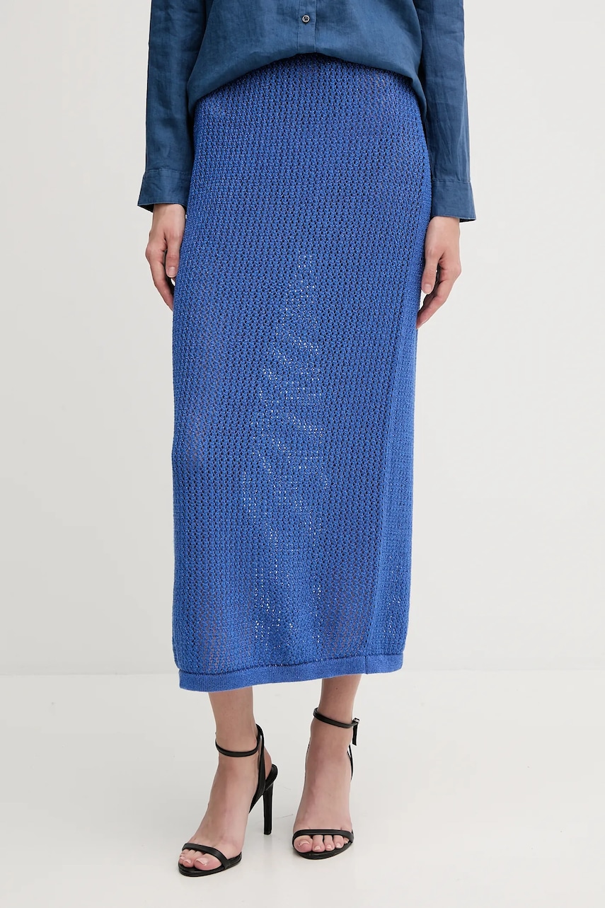 Sukně United Colors of Benetton fialová barva, maxi, 11365000B