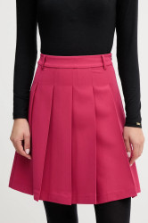 Sukně United Colors of Benetton růžová barva, mini, áčková, 4R4CD004W