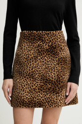 Sukně Weekend Max Mara DISCO hnědá barva, mini, áčková, 2615101081600