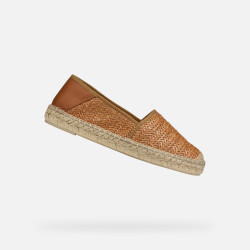 Světle hnědé dámské espadrilky Geox Lampedusa - Dámské