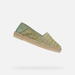 Světle zelené dámské espadrilky Geox Lampedusa - Dámské