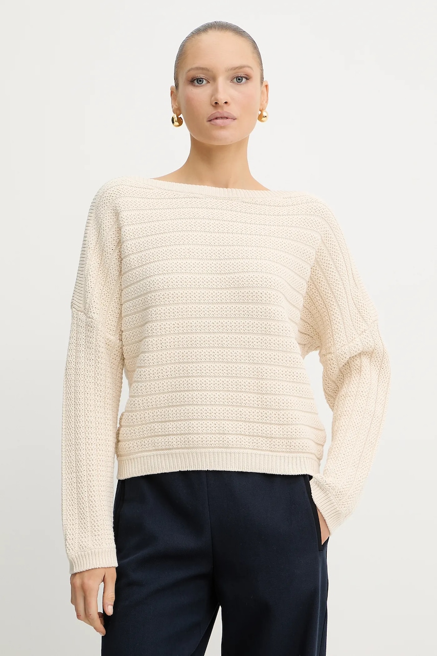 Svetr BOSS Fleminda dámský, béžová barva, 50543049