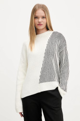 Svetr Desigual NOME dámský, béžová barva, 25WWJF26