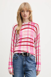 Svetr Desigual NORUEGA dámský, růžová barva, 25WWJF41