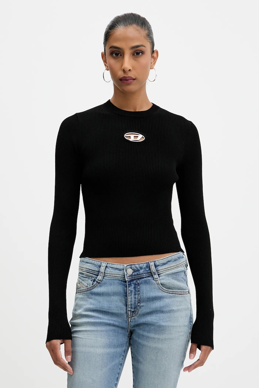 Svetr Diesel M-VALARI KNITWEAR dámský, černá barva, A15328.0DLAX