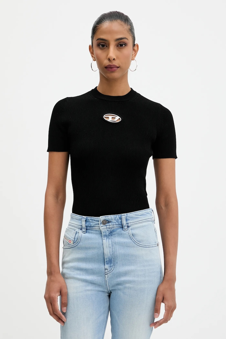 Svetr Diesel M-VALARI-SS dámský, černá barva, A19674.0DLAX