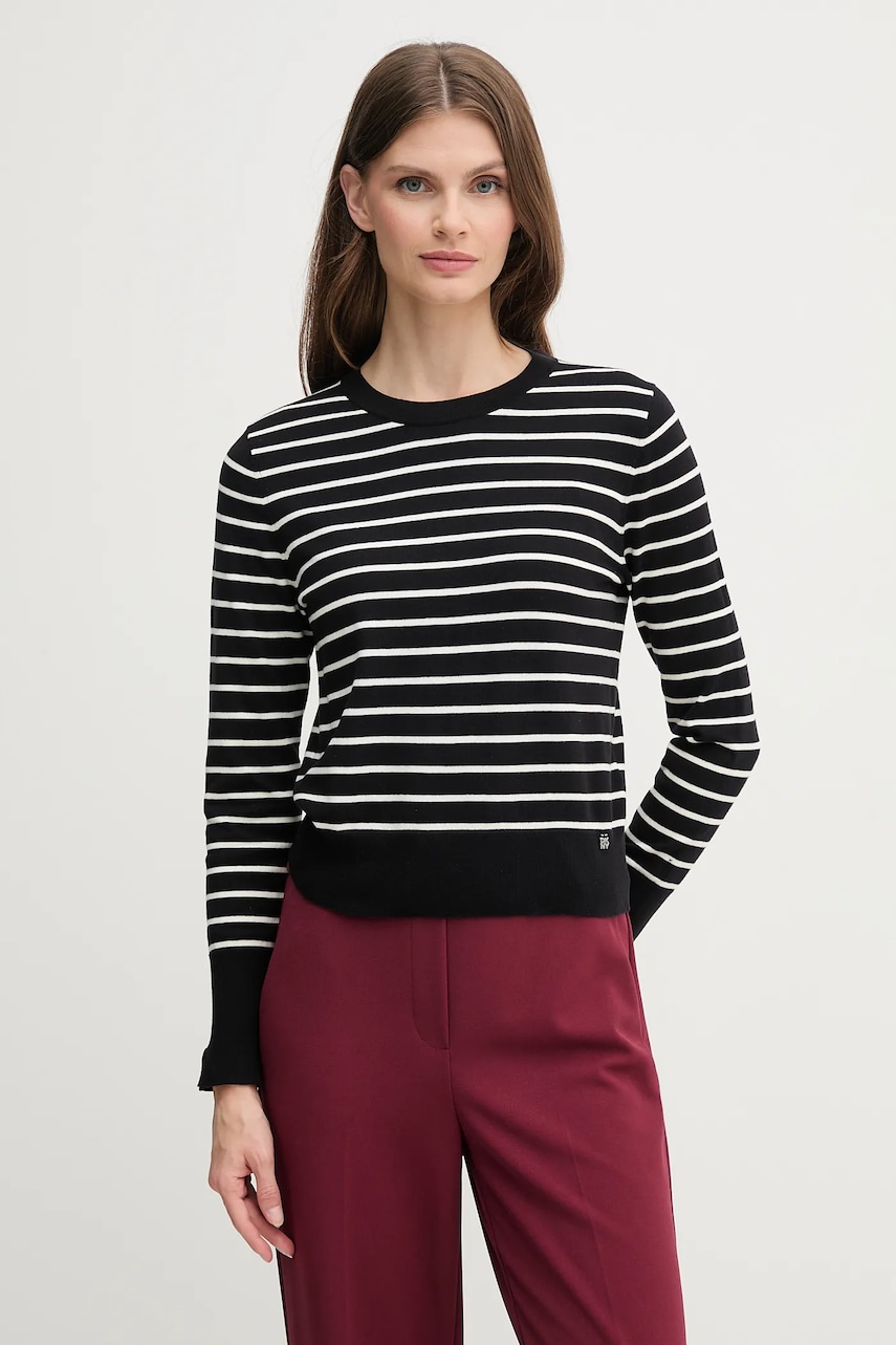 Svetr Dkny dámský, černá barva, DJ5R0655