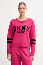 Svetr Dkny dámský, růžová barva, DP5R0749