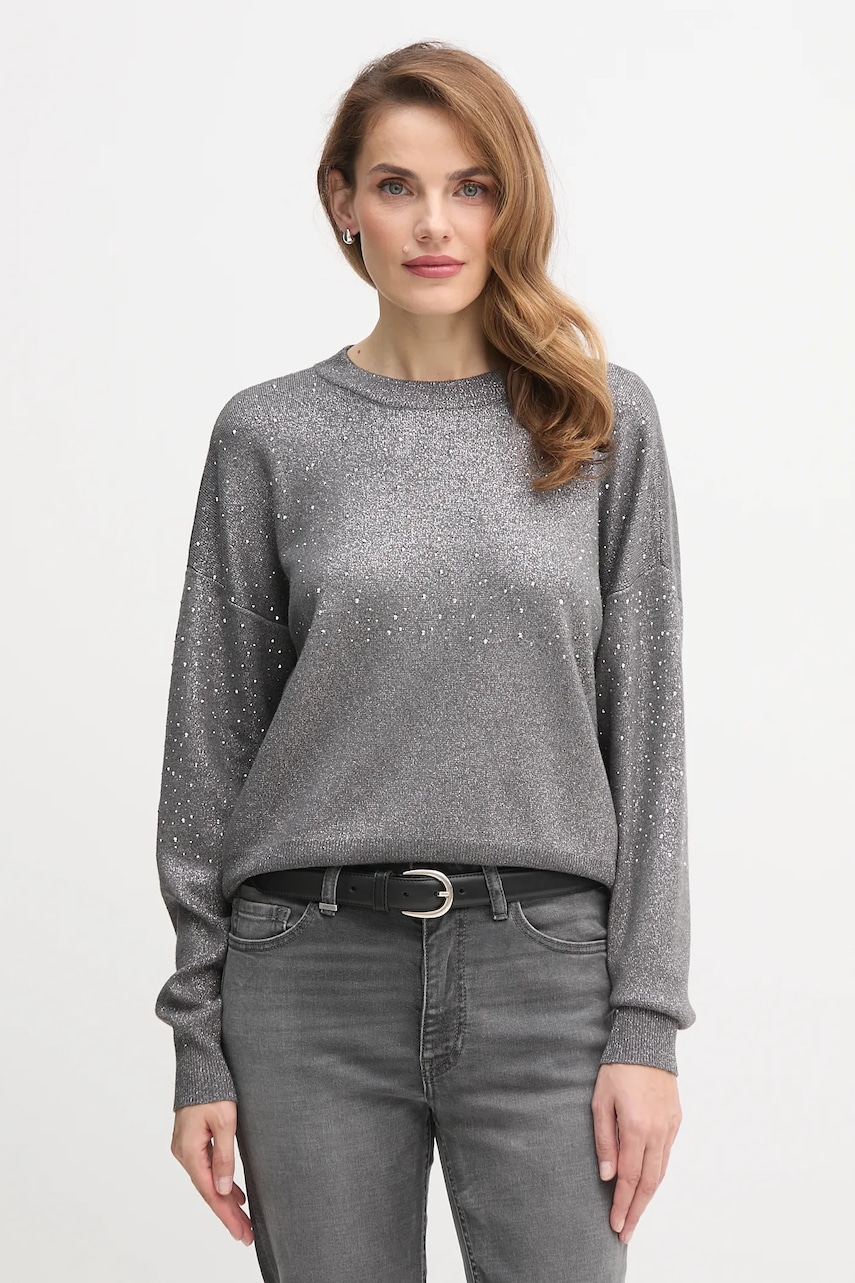 Svetr Dkny SWEATERS dámský, šedá barva, P5MSAY50