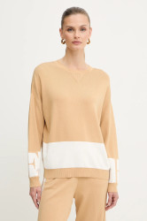 Svetr Elisabetta Franchi dámský, béžová barva, MK01S56E2