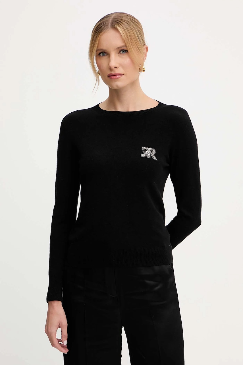 Svetr Ermanno Firenze dámský, černá barva, 57TM047EP2