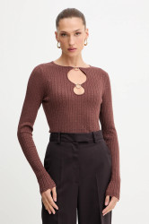 Svetr Fracomina dámský, hnědá barva, FS25WT7021K501Q7