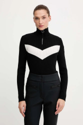 Svetr Fusalp Andromede B dámský, černá barva, s pologolfem, G1126