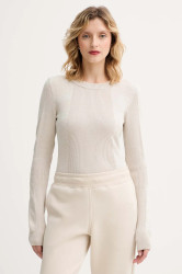 Svetr G-Star 3D biker knit slim dámský, béžová barva, D27170-C259